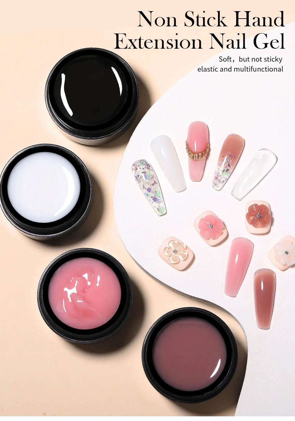 BORN PRETTY 15ml Non Stick Hand Extension Gel Nail Polish Carving Flower Nail Art Shaping Solid Acrylic Nail Gel Varnish Born Pretty Non‑Stick nail Extension Gel - BORN PRETTY 15ml Non Stick Hand Extension Gel Nail Polish Carving Flower Nail Art Shaping Solid Acrylic Nail Gel Varnish