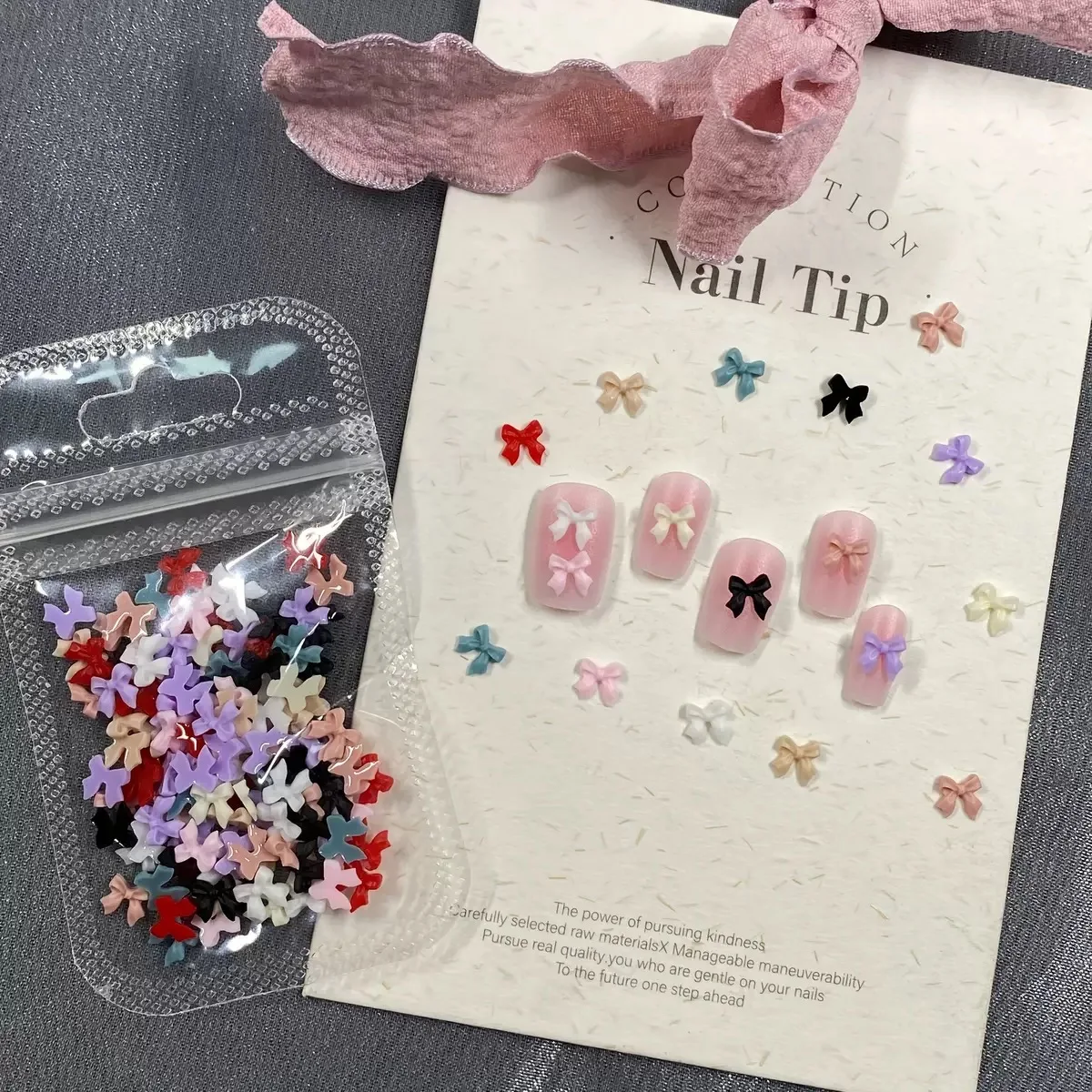 50pcs Transparent Bow Nail Art Parts Charms Bulk Shiny Mini Resin Ribbon Nail Rhinestones DIY Summer Nail Art Decor Accessories Transparent Bow Nail Charms - 50pcs Transparent Bow Nail Art Parts Charms Bulk Shiny Mini Resin Ribbon Nail Rhinestones DIY Summer Nail Art Decor Accessories