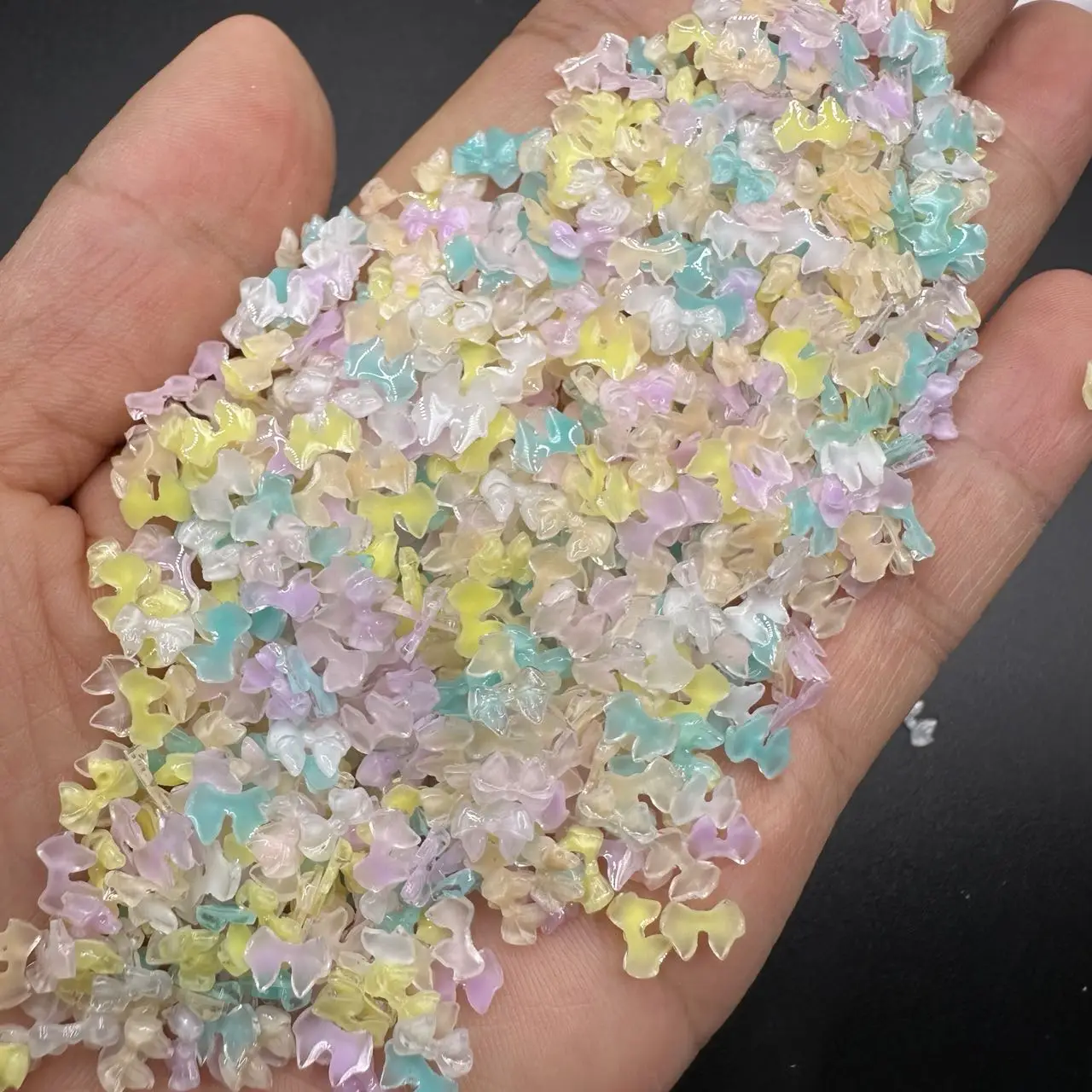 50pcs Transparent Bow Nail Art Parts Charms Bulk Shiny Mini Resin Ribbon Nail Rhinestones DIY Summer Nail Art Decor Accessories Transparent Bow Nail Charms - 50pcs Transparent Bow Nail Art Parts Charms Bulk Shiny Mini Resin Ribbon Nail Rhinestones DIY Summer Nail Art Decor Accessories
