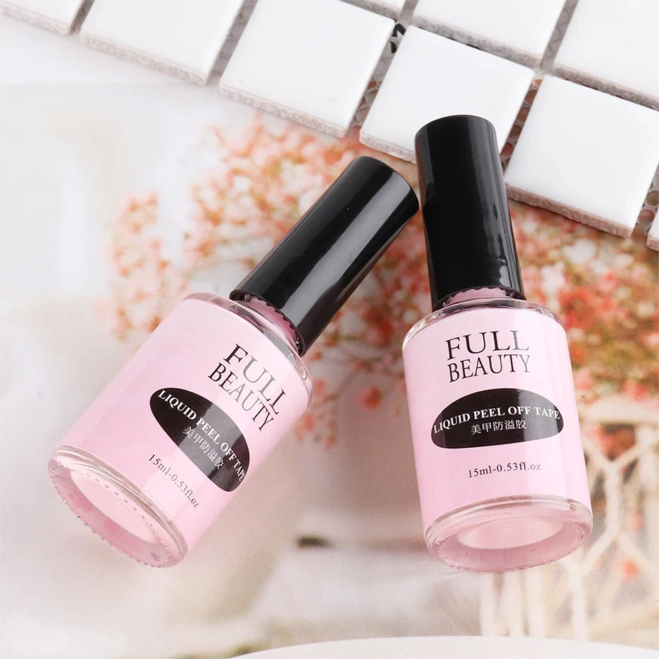 15ml Peel Off Latex Antifreezing Nail Liquid Anti-overflow Glue Nail Edge Protection Fast Dry Nail Skin Care Tool With Tweezer Peel-Off Latex Nail Liquid - 15ml Peel Off Latex Antifreezing Nail Liquid Anti-overflow Glue Nail Edge Protection Fast Dry Nail Skin Care Tool With Tweezer