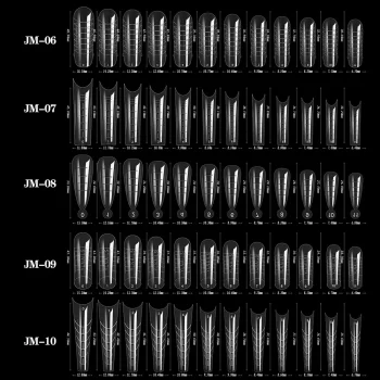 UV Gel Nail Extension Forms – 60‑Pack ABS Mold Tips for Builder‑Gel Sculpting 5 86273 bg5wi1