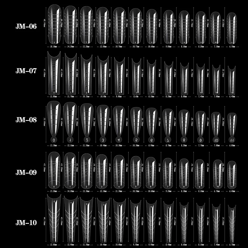 Fake Nail Forms Tips UV Gel For Extension Building Gel Polish Fake Artificial Tool 60pcs UV Gel Nail Extension Forms - Fake Nail Forms Tips UV Gel For Extension Building Gel Polish Fake Artificial Tool 60pcs