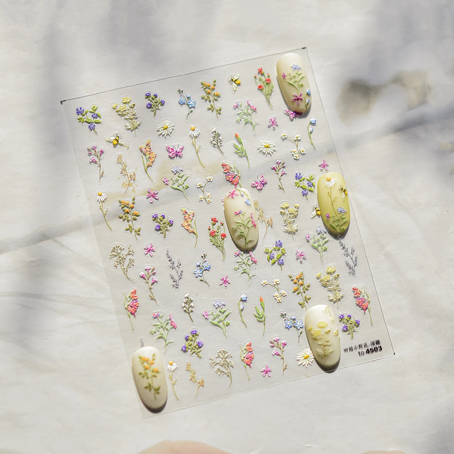 Red Butterfly 5D Nail Sticker Nail Art Decoration Spring Flowers Nail Art Decal Relief Sticker Press on Nails 5D Embossed Red Butterfly Nail Stickers - Red Butterfly 5D Nail Sticker Nail Art Decoration Spring Flowers Nail Art Decal Relief Sticker Press on Nails