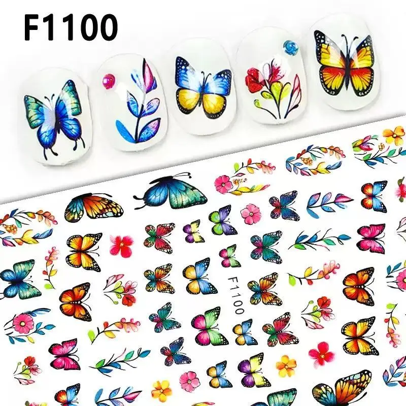 1PCS New Y2K Nail Art Stickers Tulip Rose Flower Nail Supplies Nail Art Decals Luxurious Butterfly Nail Decals Press On Nails Y2K Flower and Butterfly Nail Stickers – 1PCS New Y2K Nail Art Stickers Tulip Rose Flower Nail Supplies Nail Art Decals Luxurious Butterfly Nail Decals Press On Nails