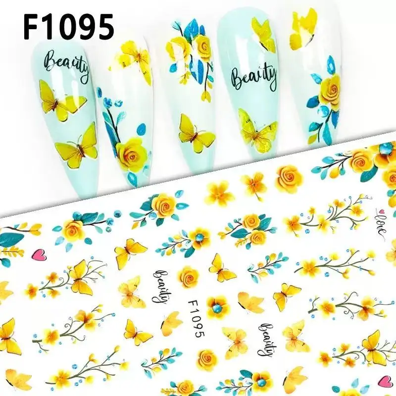 1PCS New Y2K Nail Art Stickers Tulip Rose Flower Nail Supplies Nail Art Decals Luxurious Butterfly Nail Decals Press On Nails Y2K Flower and Butterfly Nail Stickers – 1PCS New Y2K Nail Art Stickers Tulip Rose Flower Nail Supplies Nail Art Decals Luxurious Butterfly Nail Decals Press On Nails