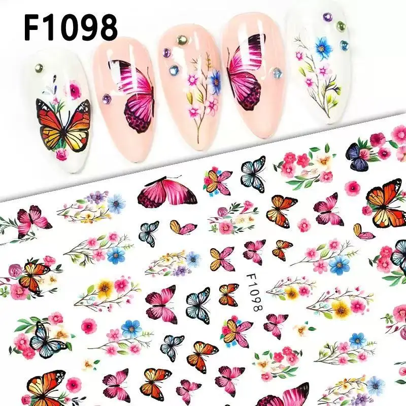 1PCS New Y2K Nail Art Stickers Tulip Rose Flower Nail Supplies Nail Art Decals Luxurious Butterfly Nail Decals Press On Nails Y2K Flower and Butterfly Nail Stickers – 1PCS New Y2K Nail Art Stickers Tulip Rose Flower Nail Supplies Nail Art Decals Luxurious Butterfly Nail Decals Press On Nails