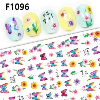 Y2K Flower and Butterfly Nail Stickers – Tulip, Rose and Luxe Decals 3 86476 yz7ddu