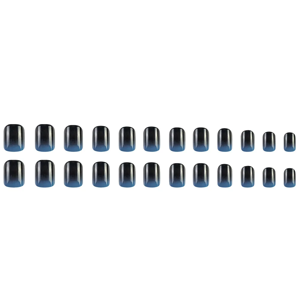 24pcs/set short square fake nails for women girls faux ongles fashion glitter geometric flowers design press on false nail kit Short Square Press-On Fake Nails Kit - 24pcs/set short square fake nails for women girls faux ongles fashion glitter geometric flowers design press on false nail kit