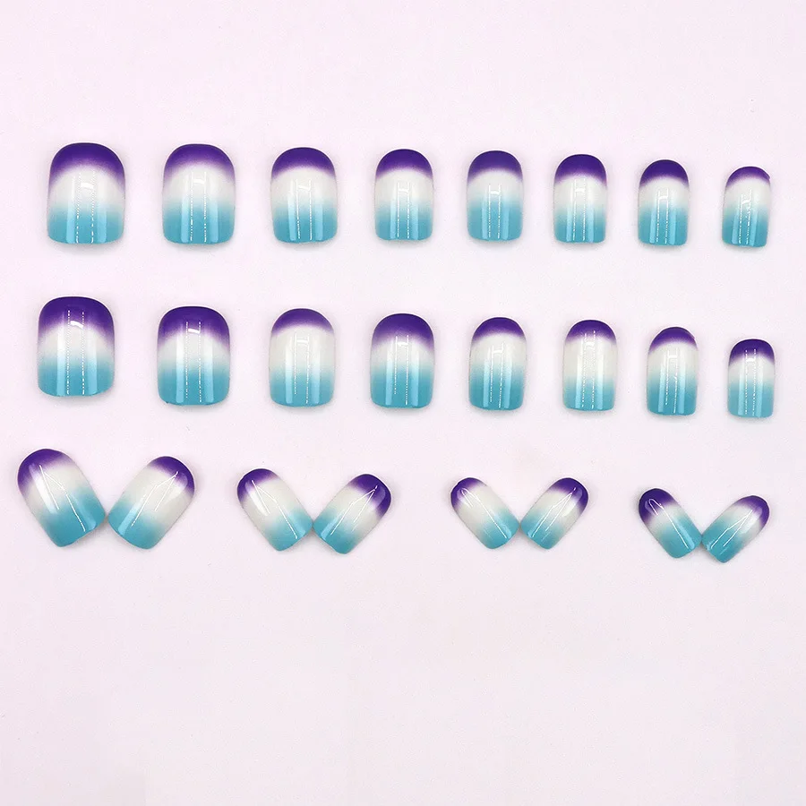 24pcs/set short square fake nails for women girls faux ongles fashion glitter geometric flowers design press on false nail kit Short Square Press-On Fake Nails Kit - 24pcs/set short square fake nails for women girls faux ongles fashion glitter geometric flowers design press on false nail kit