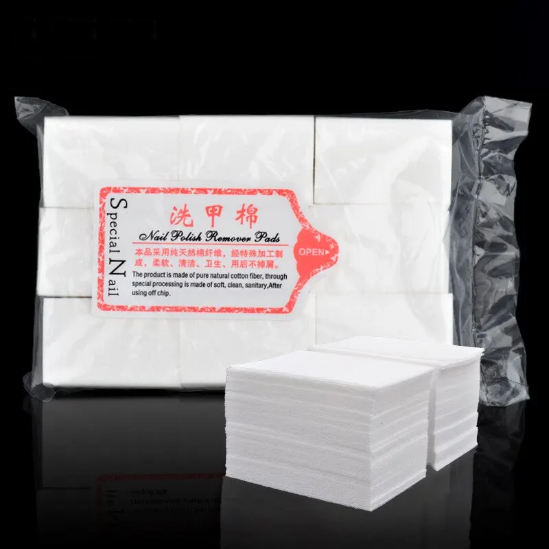 1000/500/200/180/100Pcs Profession 100% Cotton Pads For Nail Wipe Lint-Free Nail CottonGel Polish RemoverNail Art Cleaning Tools Lint-Free Cotton Nail Wipes - 1000/500/200/180/100Pcs Profession 100% Cotton Pads For Nail Wipe Lint-Free Nail CottonGel Polish RemoverNail Art Cleaning Tools