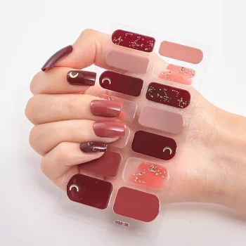 20 Vibrant Colours Nail Wraps – Full Cover Nail Stickers for a Unique Nail Art Look 1 94929 xs4enh