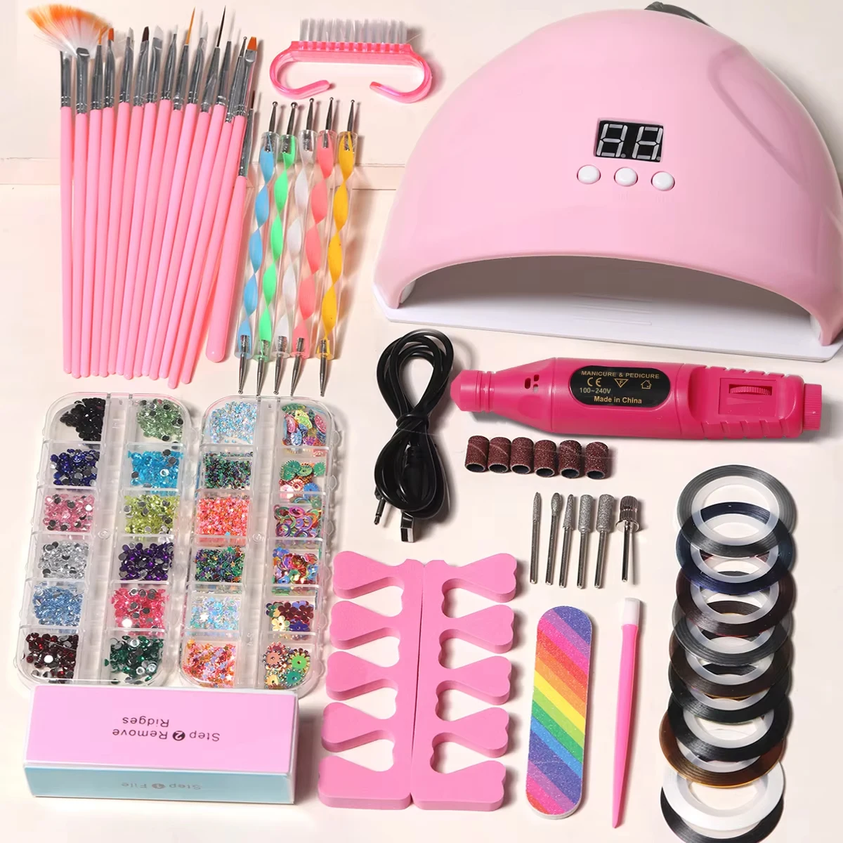 Nail Art Kits and Supplies for Beginners 1 Complete nail manicure kit