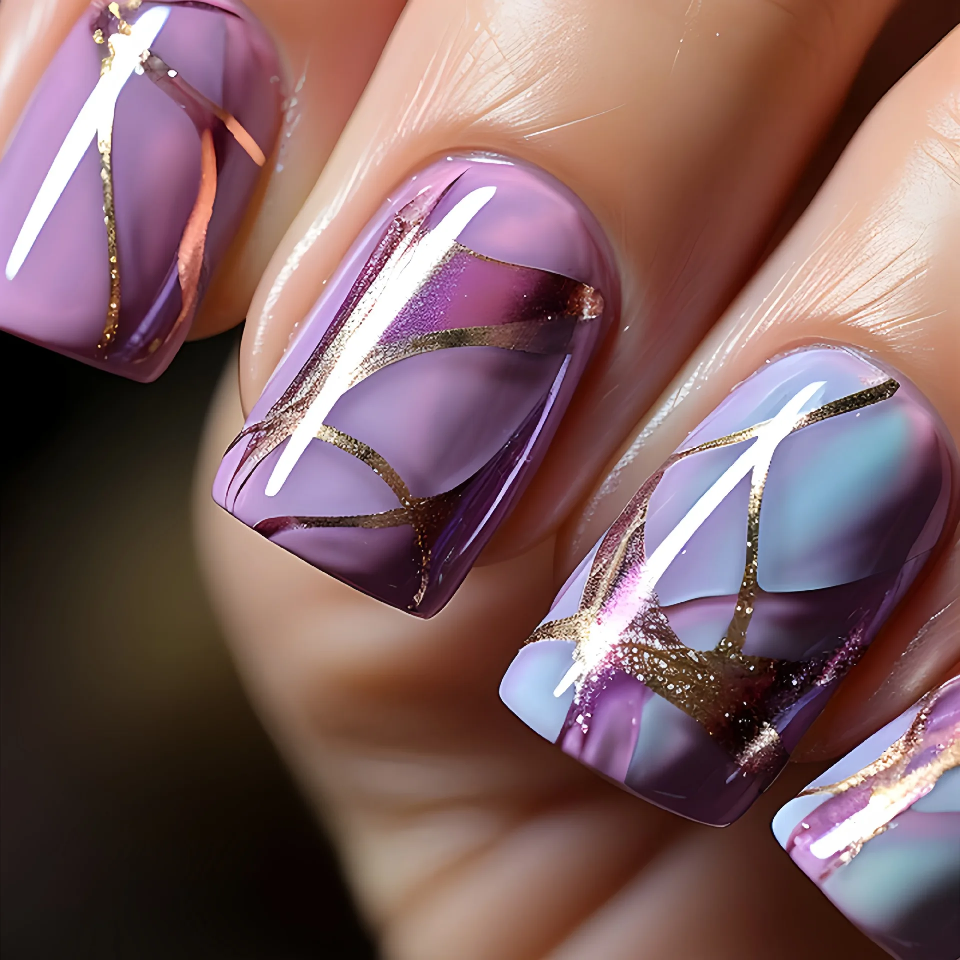 24pcs/set short Medium quare Glossy Ballerina Fake Nails jellyfish blue sea wave flowers geometric design press on false nails Jellyfish Ballerina Press On Nails – 24pcs/set short Medium quare Glossy Ballerina Fake Nails jellyfish blue sea wave flowers geometric design press on false nails