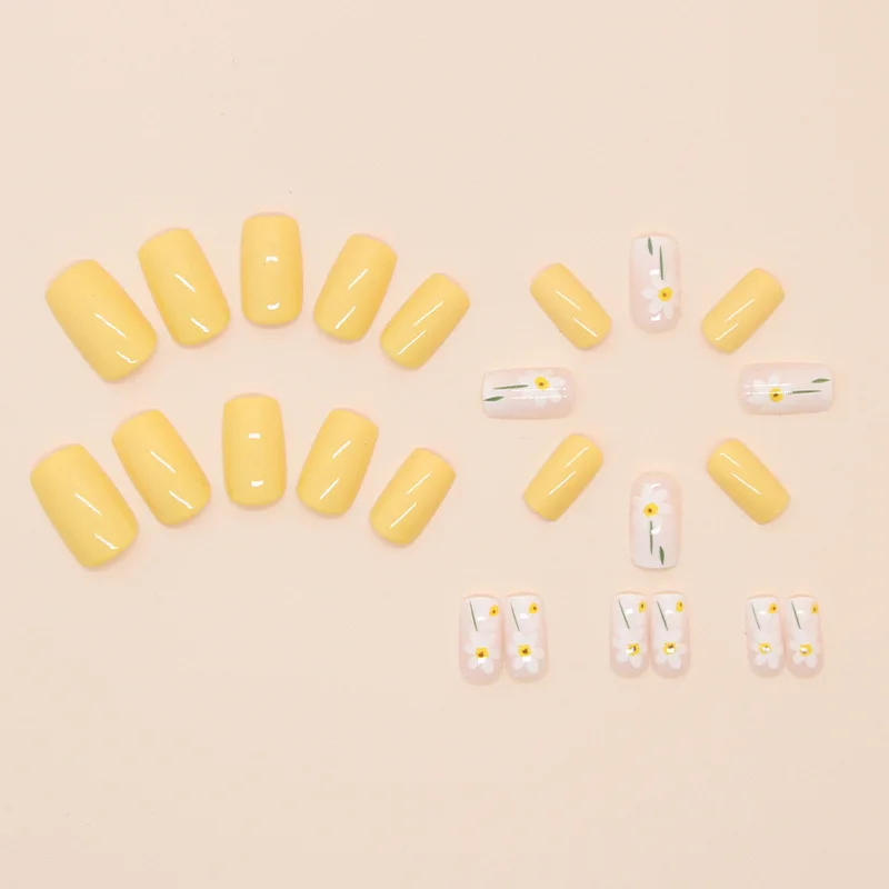 24pcs/set short Medium quare Glossy Ballerina Fake Nails jellyfish blue sea wave flowers geometric design press on false nails Jellyfish Ballerina Press On Nails – 24pcs/set short Medium quare Glossy Ballerina Fake Nails jellyfish blue sea wave flowers geometric design press on false nails