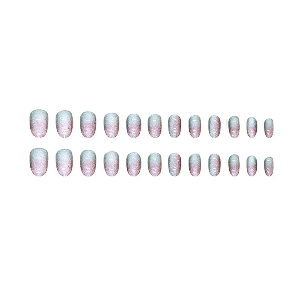 24pcs/set short square fake nails for women girls faux ongles fashion glitter geometric flowers design press on false nail kit Short Square Glam Nails – 24pcs/set short square fake nails for women girls faux ongles fashion glitter geometric flowers design press on false nail kit