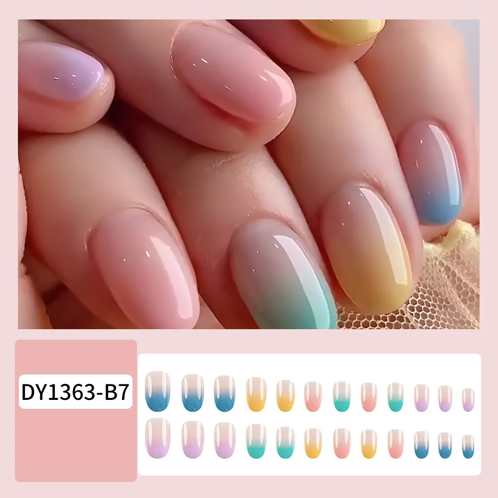24pcs/set short square fake nails for women girls faux ongles fashion glitter geometric flowers design press on false nail kit Short Square Glam Nails – 24pcs/set short square fake nails for women girls faux ongles fashion glitter geometric flowers design press on false nail kit