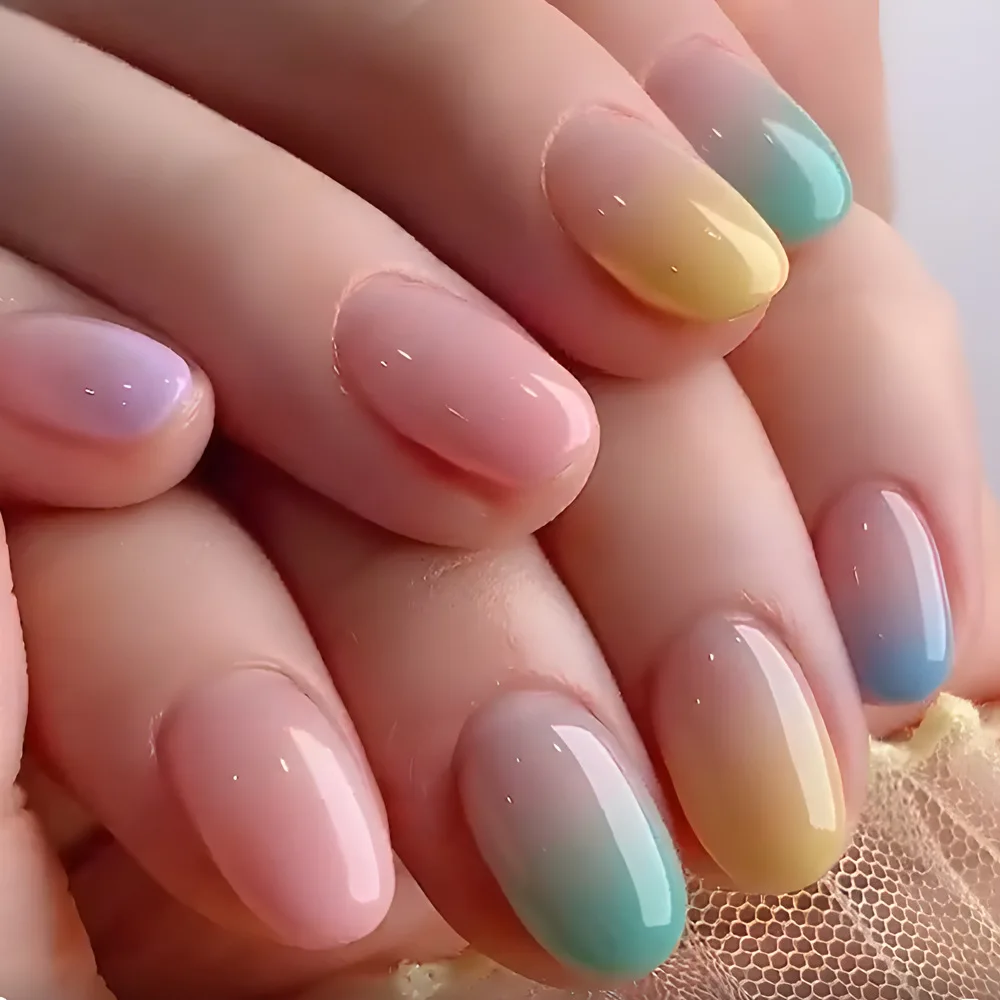 24pcs/set short square fake nails for women girls faux ongles fashion glitter geometric flowers design press on false nail kit Short Square Glam Nails – 24pcs/set short square fake nails for women girls faux ongles fashion glitter geometric flowers design press on false nail kit