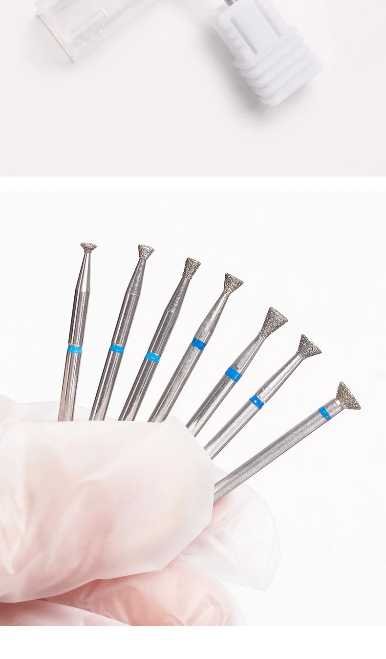 1Pc Diamond Nail Drill Bit Milling Cutter For Cuticle Clean Gel Overflow Removal Manicure Pedicure Tool 1Pc Diamond Nail Drill Bit Milling Cutter For Cuticle Clean Gel Overflow Removal Manicure Pedicure Tool
