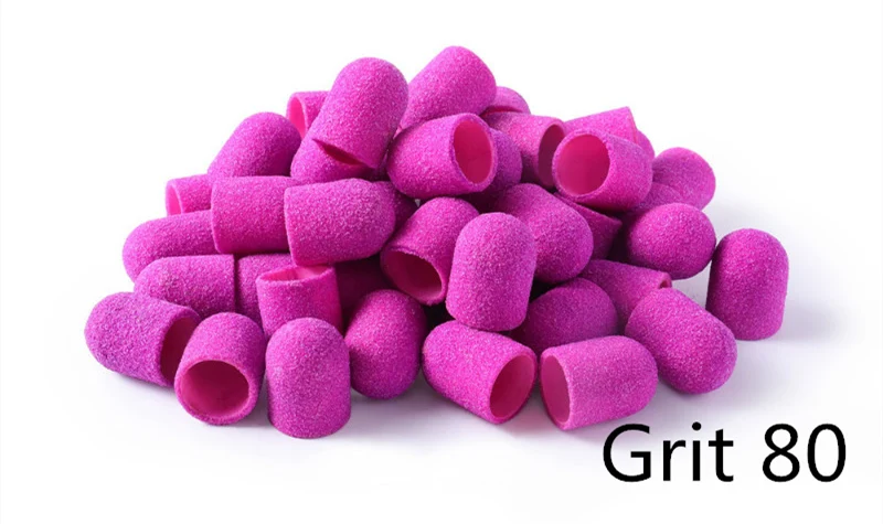 TP Sanding Bands Block Caps Purple Grit #80/120/180 Sanding Caps Electric Nail Drill Bit for Manicure Pedicure Milling Accessory TP Sanding Bands Block Caps Purple Grit #80/120/180 Sanding Caps Electric Nail Drill Bit for Manicure Pedicure Milling Accessory
