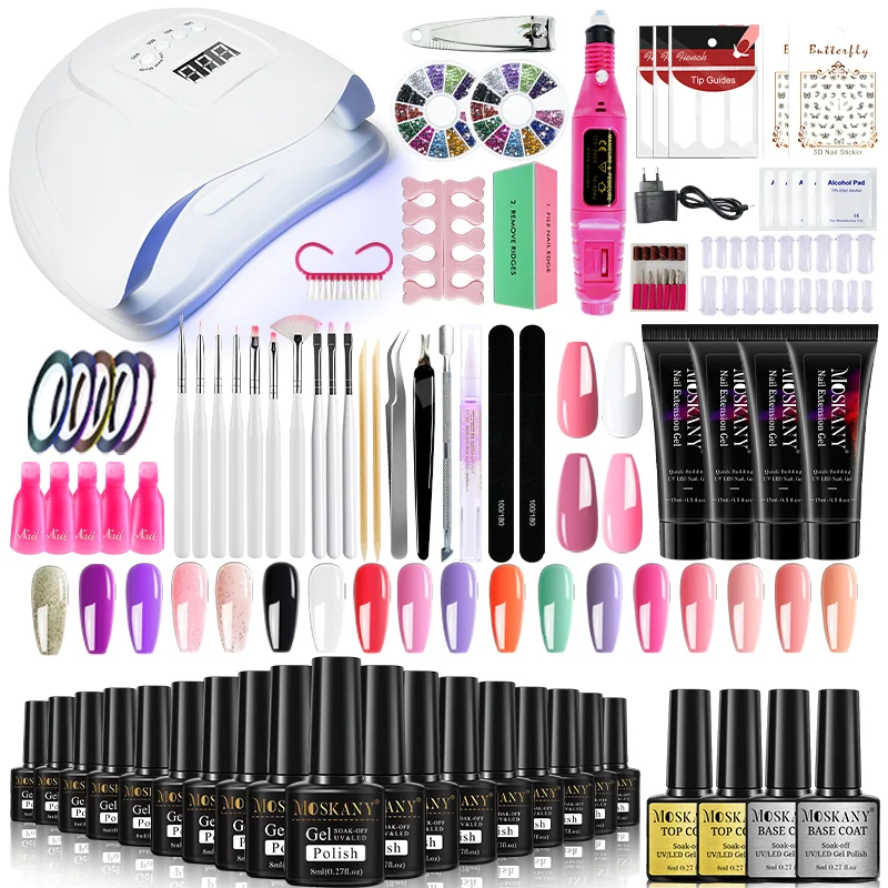 Nail Art Kits and Supplies for Beginners 6 Acrylic nail kit with various colors