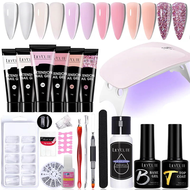 Nail Art Kits and Supplies for Beginners 8 Gel nail kit with easy application process