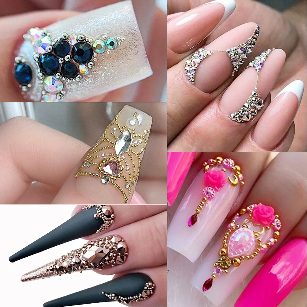 12Grids Mini Caviar Beads Nail Art Decorations Metal Gold/Silver Micro Ball Nail Charms Magnetic Pen 0.5~3mm Ball Nail Jewelry 12Grids Mini Caviar Beads Nail Art Decorations Metal Gold/Silver Micro Ball Nail Charms Magnetic Pen 0.5~3mm Ball Nail Jewelry