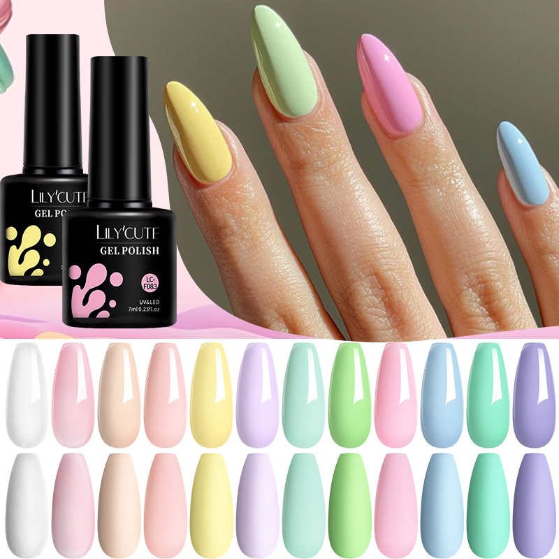 LILYCUTE 7ML Pink Glitter Nail Gel Polish Nude Natural Long Lasting Manicure Soak Off UV LED Nail Art Base Top Coat Gel Varnish LILYCUTE 7ML Pink Glitter Nail Gel Polish Nude Natural Long Lasting Manicure Soak Off UV LED Nail Art Base Top Coat Gel Varnish