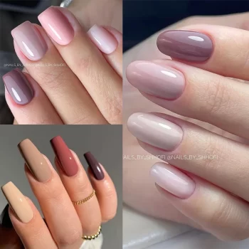 Lilycute Pink Glitter Nail Gel Polish – 7ml Nude and Natural Soak Off UV LED Varnish 5 99394 nwxyi9