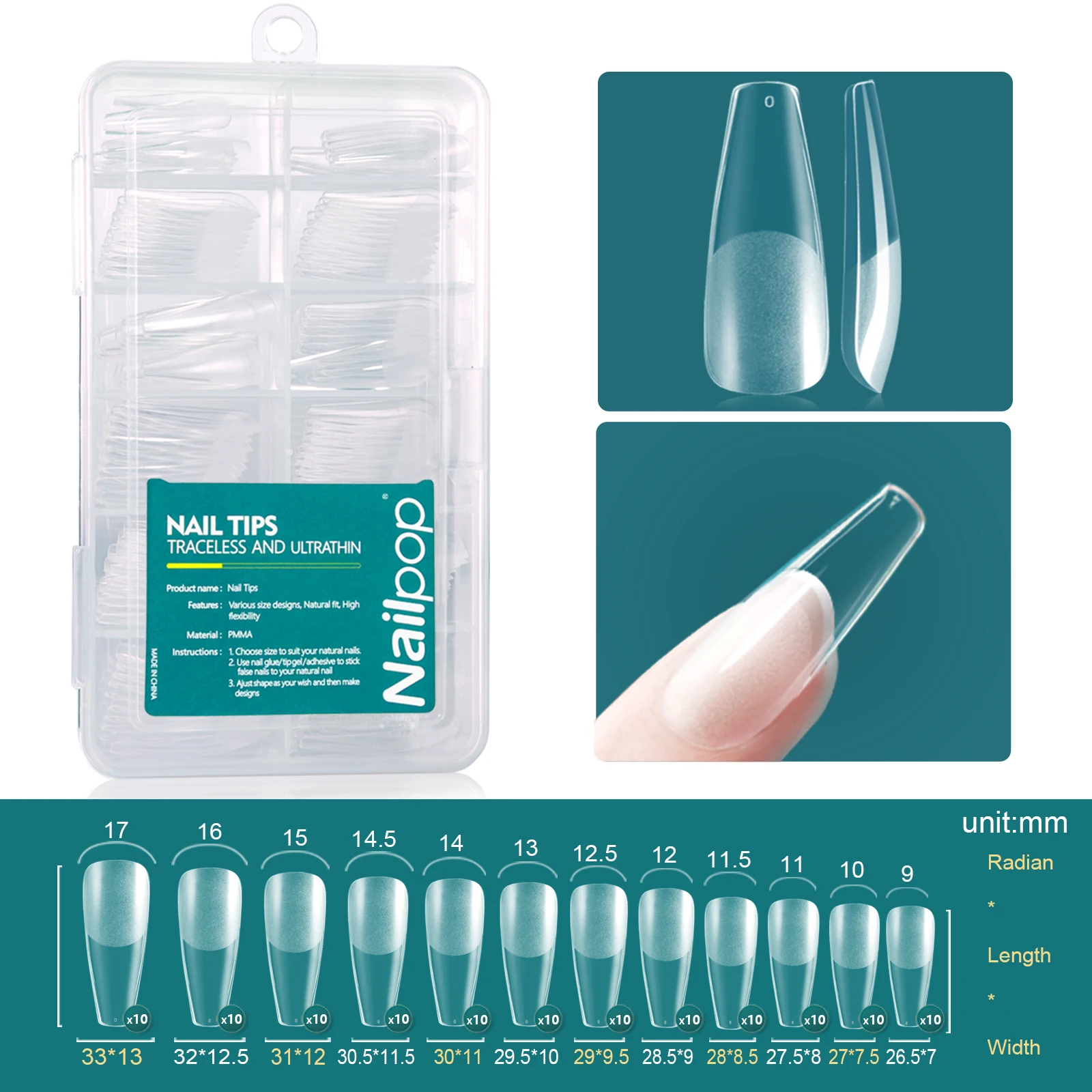 Nailpop 120pcs Acrylic Nails Fake Capsule Short Almond Coffin Square Artificial Nail Extension Soft Gel Tips Accessories Tools Nailpop 120pcs Acrylic Nails Fake Capsule Short Almond Coffin Square Artificial Nail Extension Soft Gel Tips Accessories Tools