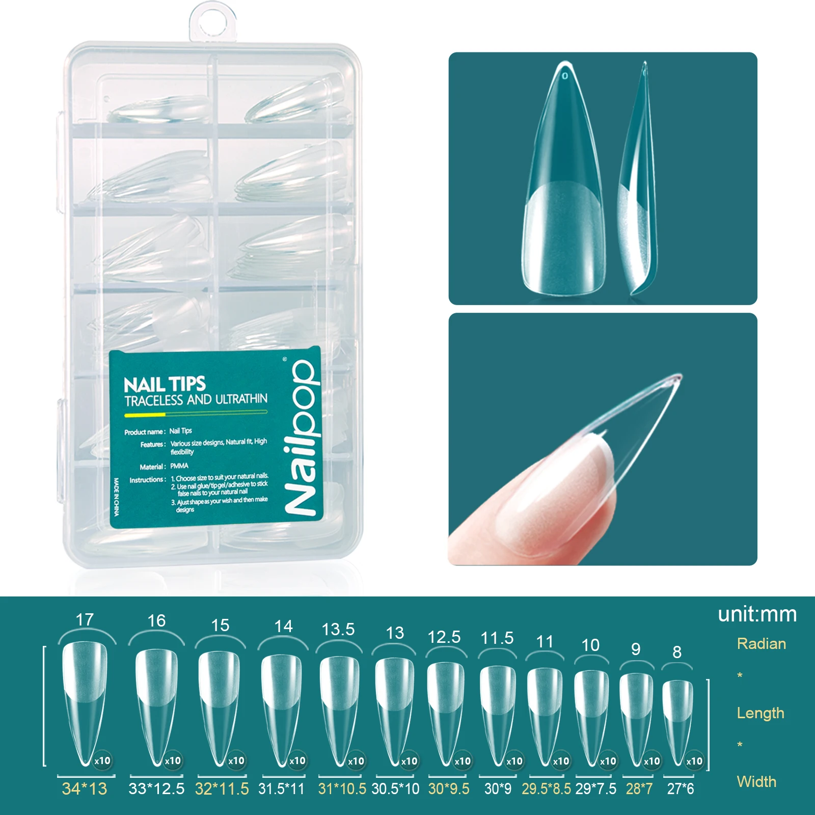 Nailpop 120pcs Acrylic Nails Fake Capsule Short Almond Coffin Square Artificial Nail Extension Soft Gel Tips Accessories Tools Nailpop 120pcs Acrylic Nails Fake Capsule Short Almond Coffin Square Artificial Nail Extension Soft Gel Tips Accessories Tools