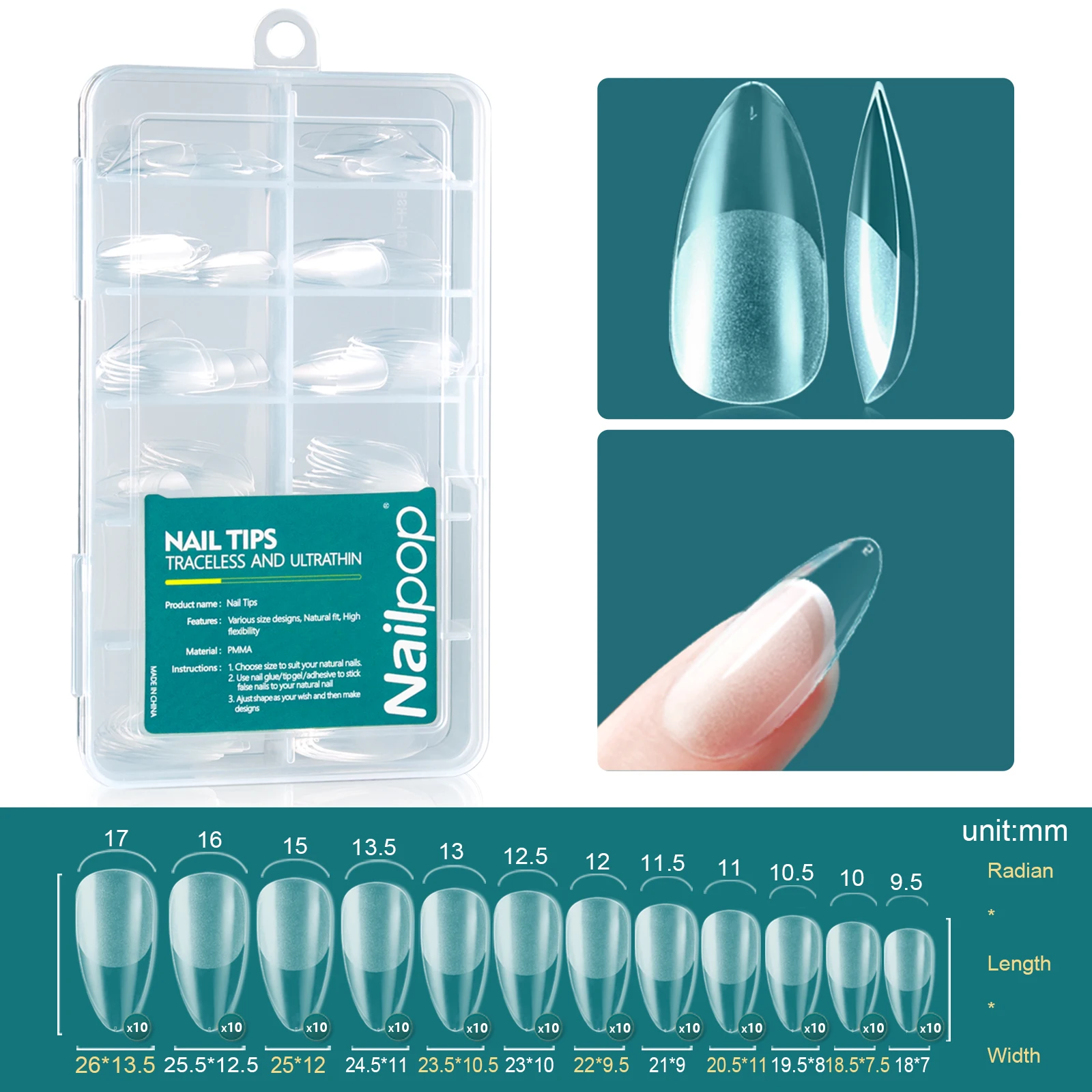 Nailpop 120pcs Acrylic Nails Fake Capsule Short Almond Coffin Square Artificial Nail Extension Soft Gel Tips Accessories Tools Nailpop 120pcs Acrylic Nails Fake Capsule Short Almond Coffin Square Artificial Nail Extension Soft Gel Tips Accessories Tools