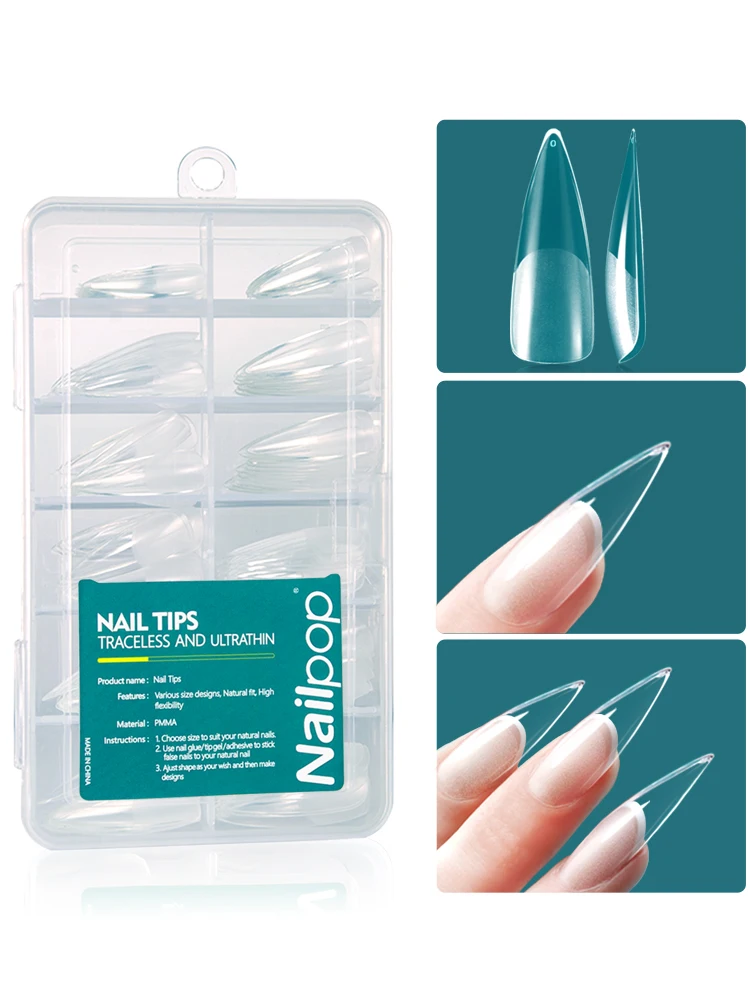 Nailpop 120pcs Acrylic Nails Fake Capsule Short Almond Coffin Square Artificial Nail Extension Soft Gel Tips Accessories Tools Nailpop 120pcs Acrylic Nails Fake Capsule Short Almond Coffin Square Artificial Nail Extension Soft Gel Tips Accessories Tools