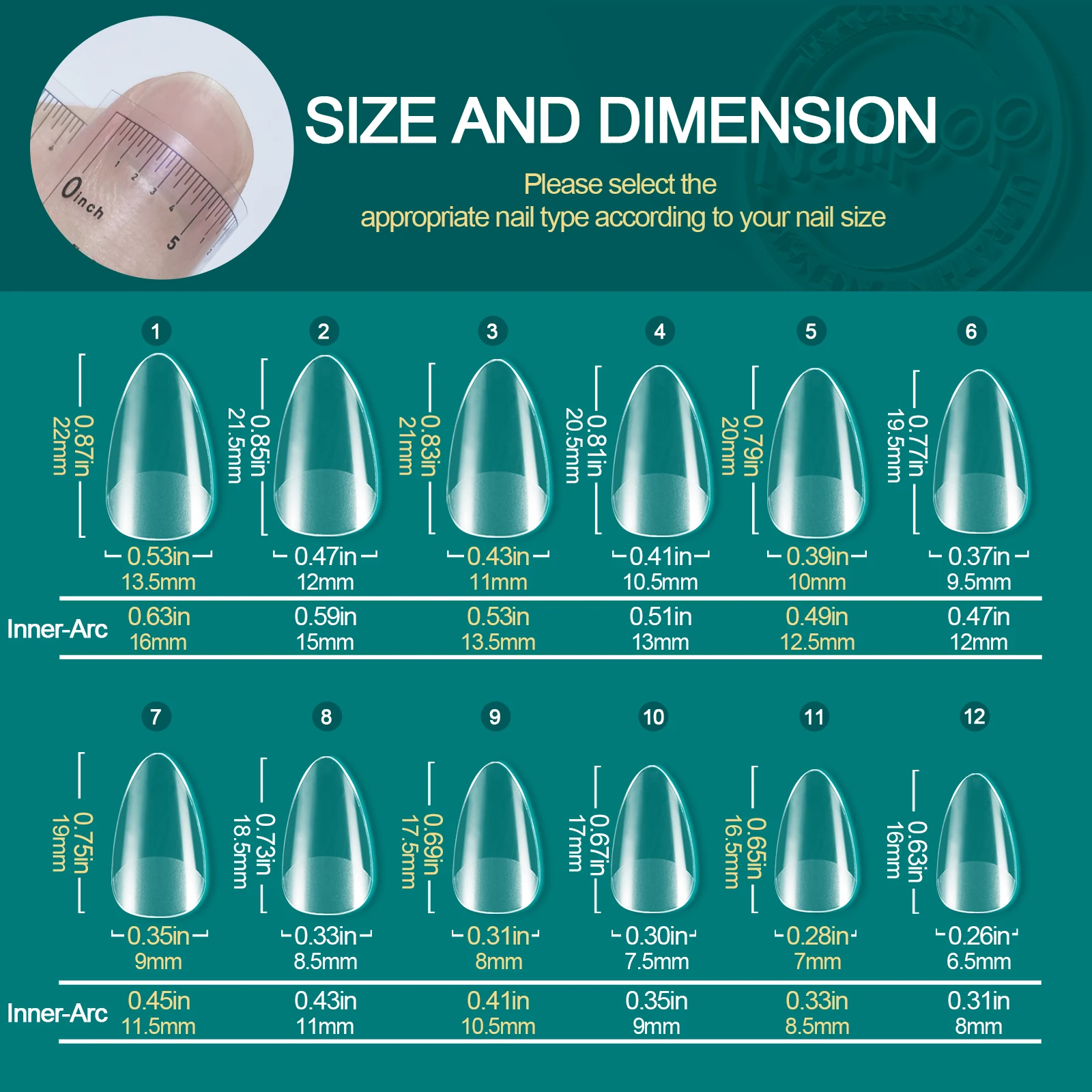 Nailpop 120pcs Acrylic Nails Fake Capsule Short Almond Coffin Square Artificial Nail Extension Soft Gel Tips Accessories Tools Nailpop 120pcs Acrylic Nails Fake Capsule Short Almond Coffin Square Artificial Nail Extension Soft Gel Tips Accessories Tools