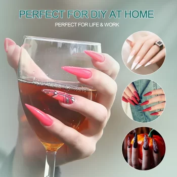Nailpop 120pcs Acrylic Nail Tips – Short Almond, Coffin and Square Fake Capsule Extensions 5 100540 woqkiu